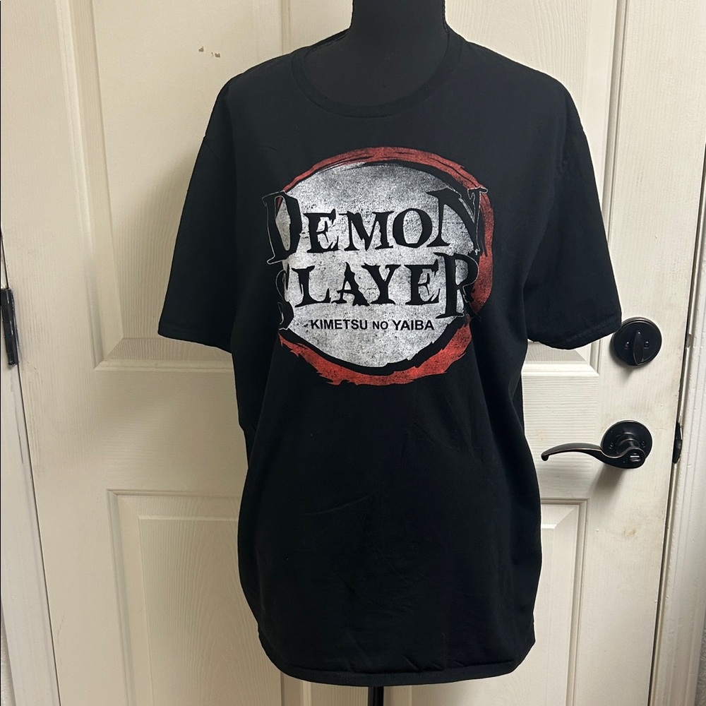 Demon Slayer Black Graphic T-Shirt, Size XL